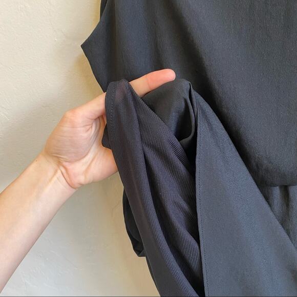 Aqua Black Sleeveless Little Black Dress Large - Picture 5 of 5